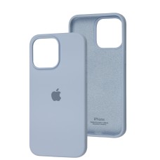 Чохол для iPhone 15 Pro Max Square Full silicone lilac blue