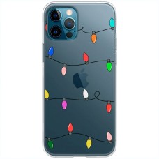Чохол для iPhone 14 Pro MixCase Новий рік кольорова гірлянда