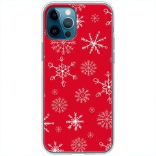 Чохол для iPhone 14 Pro Max MixCase Новий рік паттерн сніжинки