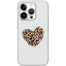 Чохол для iPhone 15 Pro MixCase Леопард серце
