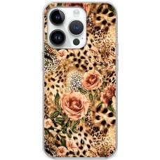 Чохол для iPhone 15 Pro MixCase Леопард троянди