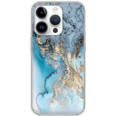 Чохол для iPhone 15 Pro MixCase мармур бірюзовий мікс