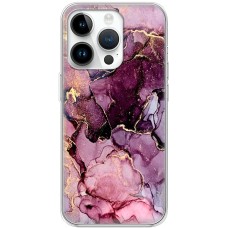 Чохол для iPhone 15 Pro MixCase мармур рожевий