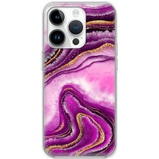 Чохол для iPhone 15 Pro MixCase рожевий мармур