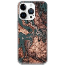Чохол для iPhone 15 Pro MixCase мармур темно-зелений
