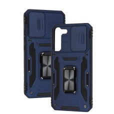Чохол для Samsung Galaxy S22+ (S906) Camshield Army Ring navy