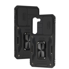 Чохол для Samsung Galaxy S23 (S911) Camshield Army Ring чорний