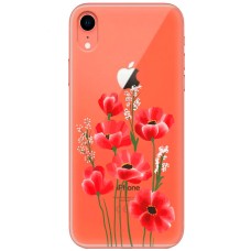 Чохол для iPhone Xr Mixcase квіти маки в польових травах