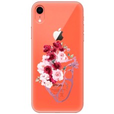 Чохол для iPhone Xr Mixcase квіти серце поросло квітами