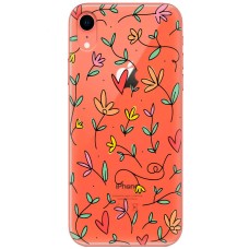 Чохол для iPhone Xr Mixcase квіти - листочки