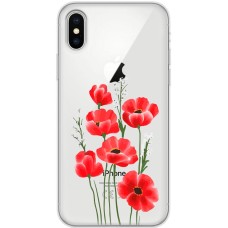 Чохол для iPhone Xs Max Mixcase квіти маки в польових травах