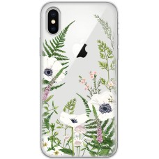 Чохол для iPhone Xs Max Mixcase квіти білі квіти лісові трави