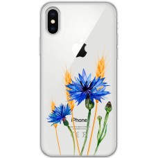 Чохол для iPhone Xs Max Mixcase квіти волошки в колосках
