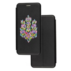 Чохол-книжка Samsung Galaxy S8+ (G955) з малюнком квітковий Тризуб