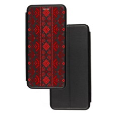 Чохол-книжка Samsung Galaxy S8+ (G955) з малюнком червона вишивка