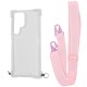 Чохол WAVE Clear Case with Strap Samsung Galaxy S24 Ultra pink sand