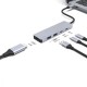 Type-C-Хаб Proove Iron Link 5 in 1 (2*Type-C + 2*USB3.0 + HDMI) silver