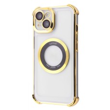 Чохол Glossy Case with Magnetic Ring iPhone 14 gold