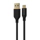 Кабель Proove Jelly Silicone Type-C 2.4A (1m) black