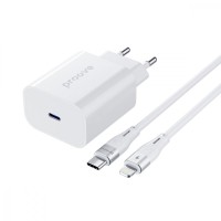 МЗП Proove Rapid 20W (Type-C) + Кабель Type-C to Lightning white