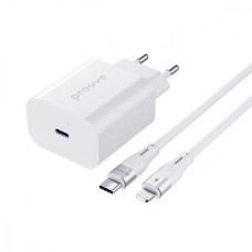 МЗП Proove Rapid 20W (Type-C) + Кабель Type-C to Lightning white