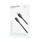 Кабель Proove Striped Silicone Lightning (1m) black
