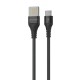 Кабель Proove Double Way Weft Micro USB 2.4A (1m) black