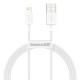 Кабель Baseus Superior Series Fast Charging Lightning 2.4A (1m) white