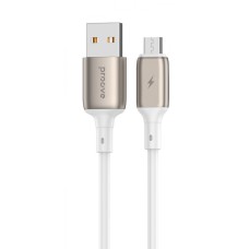 Кабель Proove Flex Metal Micro USB 2.4A (1m) white