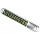 Паркувальна Карта Proove Parking Number Plate Metal Lock silver