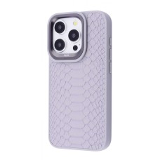 Чохол Kajsa Snake Pattern iPhone 15 Pro light gray