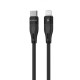 Кабель Proove Soft Silicone Type-C to Lightning 27W (1m) black