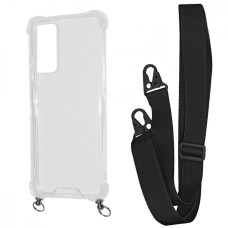 Чохол WAVE Clear Case with Strap Xiaomi Redmi Note 11 4G/Redmi Note 11S black