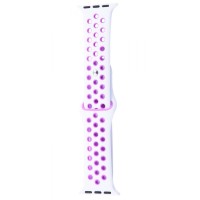 Ремінець Apple Watch Sport Nike+ 38/40/41 mm white/purple