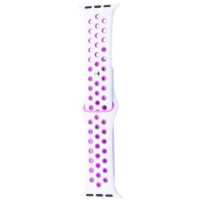 Ремінець Apple Watch Sport Nike+ 38/40/41 mm white/purple