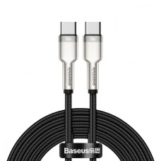 Кабель Baseus Cafule Metal Type-C to Type-C 100W (2m) black