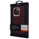 Чохол Kajsa Snake Pattern iPhone 14 Pro burgundy
