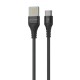 Кабель Proove Double Way Weft Type-C 2.4A (1m) black
