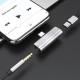 Перехідник Hoco LS26 Type-C 2-in-1 Audio Converter silver