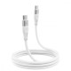 Кабель Proove Soft Silicone Type-C to Type-C 60W (1m) white