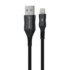 Кабель Proove Braided Scout Lightning 2.4A (1m) black