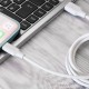 Кабель Proove Striped Silicone Lightning (1m) white