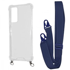 Чохол WAVE Clear Case with Strap Xiaomi Redmi Note 11 4G/Redmi Note 11S midnight blue