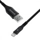 Кабель Proove Braided Scout Lightning 2.4A (1m) black