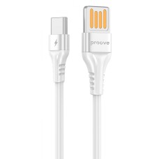 Кабель Proove Double Way Silicone Type-C 2.4A (1m) white