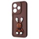 Чохол Pretty Things Case Xiaomi Redmi 13 4G/Poco M6 4G/Note 13R brown/rabbit