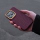 Чохол Kajsa Snake Pattern iPhone 14 Pro Max burgundy