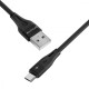 Кабель Proove Soft Silicone Micro USB 2.4A (1m) black