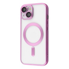 Чохол Metal Matte Case with Magnetic Ring iPhone 15 Plus pink