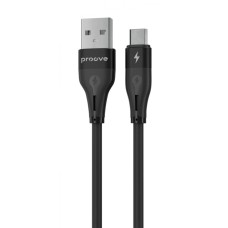 Кабель Proove Soft Silicone Micro USB 2.4A (1m) black